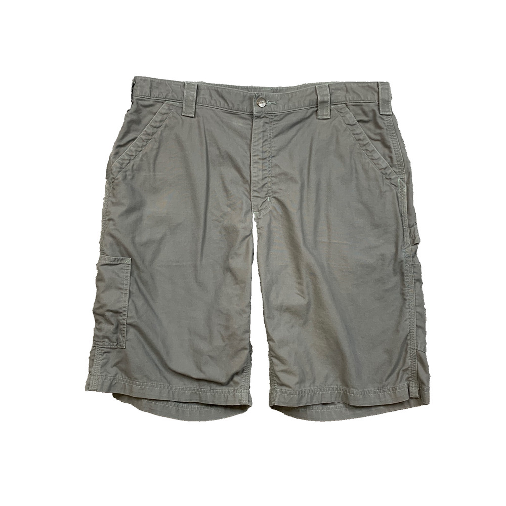 Carhartt Shorts Mens 38 Gray Original Fit Canvas Utility Work Lightweight Cargo